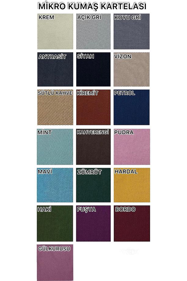 Mikro Kumaş Sandalye Kılıfı (6 ADET) - 5
