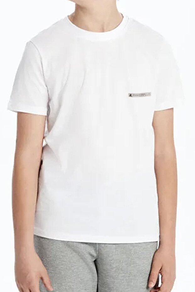 White 100% Cotton Unisex Short Sleeve Children's T-Shirt