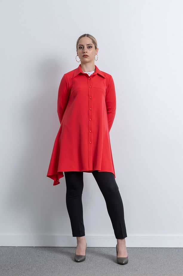 Kadın Krep Kumaş Tunik 1230 - 5