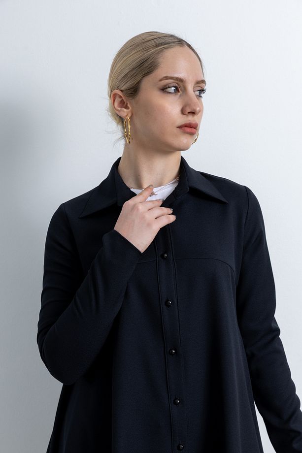 Kadın Krep Kumaş Tunik 1230 - 5