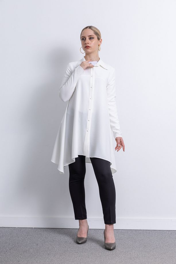 Kadın Krep Kumaş Tunik 1230 - 8