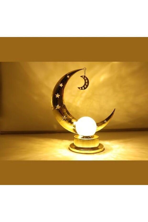 YU WELL EID Ramadan Decoration tabletop LED Lights with Moon Celebration Lights