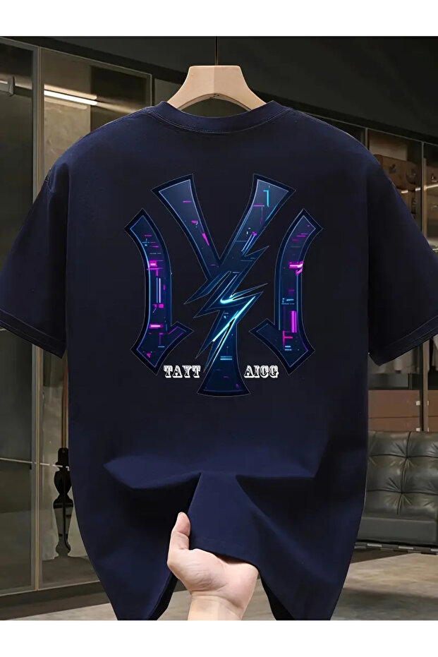 New York Lightning Printed Oversize T-Shirt