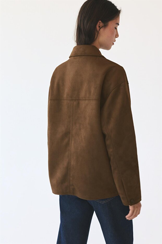 Suni süet ceket - 3