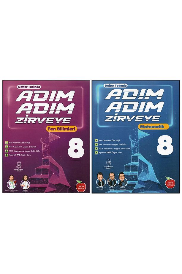 NEWTON 8. SINIF ADIM ADIM ZİRVEYE FEN B.+MATEMATİK (2 KİTAP) - 1