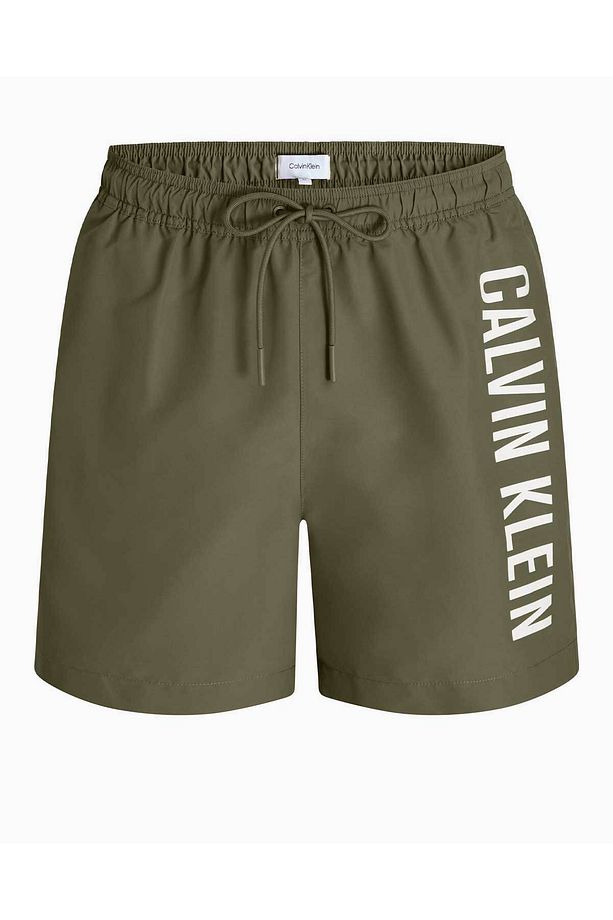 Drawstring Logolu Deniz Şortu - 1