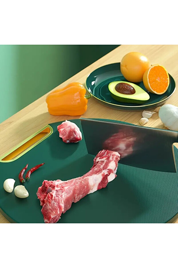 Tocator rotund, 38 cm, Verde - 6