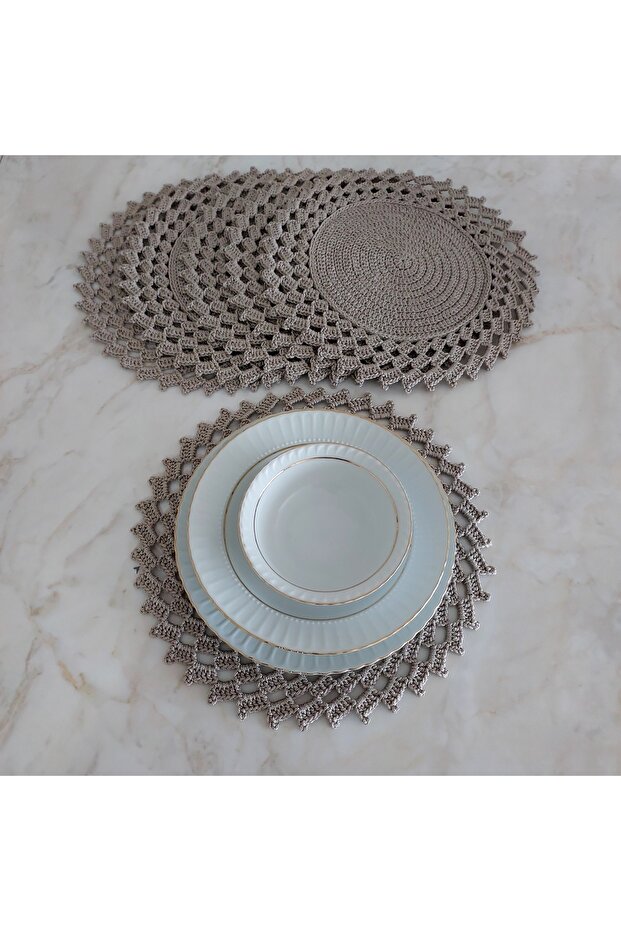 EL ÖRGÜSÜ 6 KİŞİLİK POLYESTER MAKROME SUPLA - 2