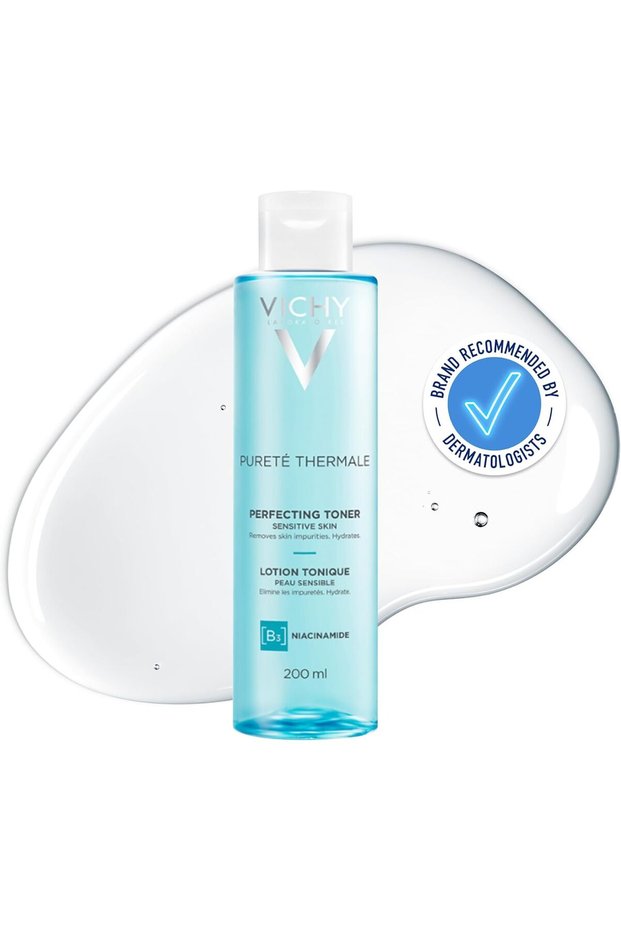 Vichy Puretac Thermale Perfecting Facial Toner, 6.7 Fl oz