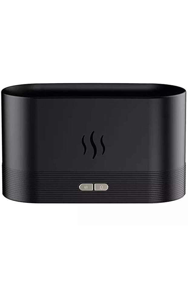 Aromatherapy Diffuser and Humidifier with Flame and Ultrasound Effect, 3 in 1, LED RGB, 180ml, Black - 7