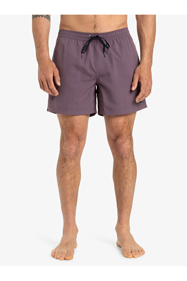 شورت كرة طائرة Solid Volley 15 للرجال باللون الأرجواني من Everyday -