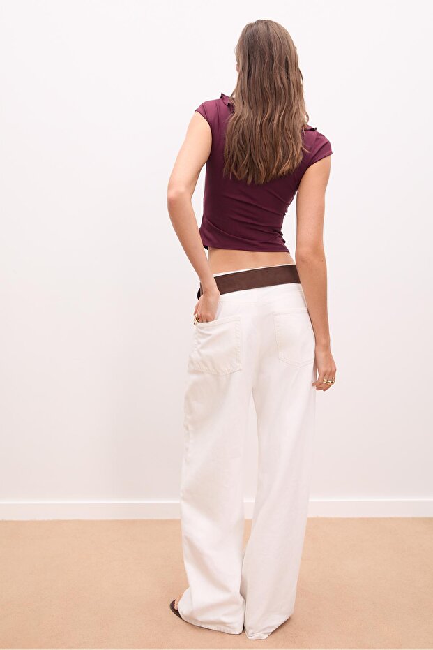 Fırfırlı poliamid üst - 4