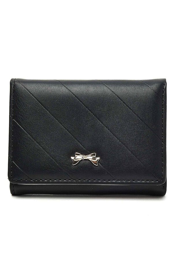 Black Ladies Square Wallet