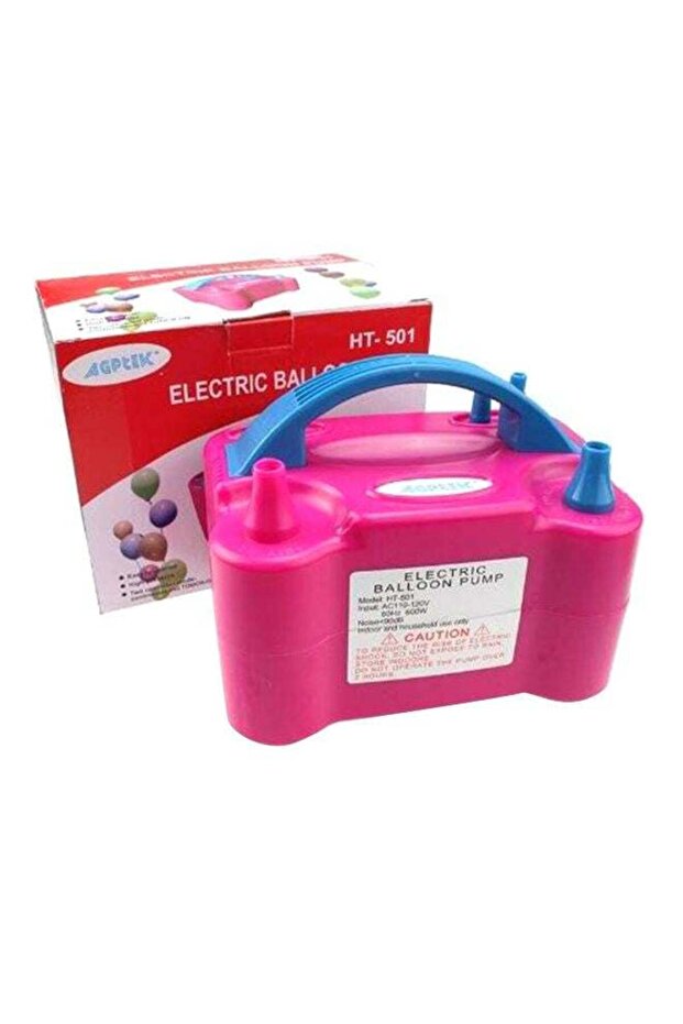 مضخة هواء بالون أوتوماتيكية ذات فوهتين - 1