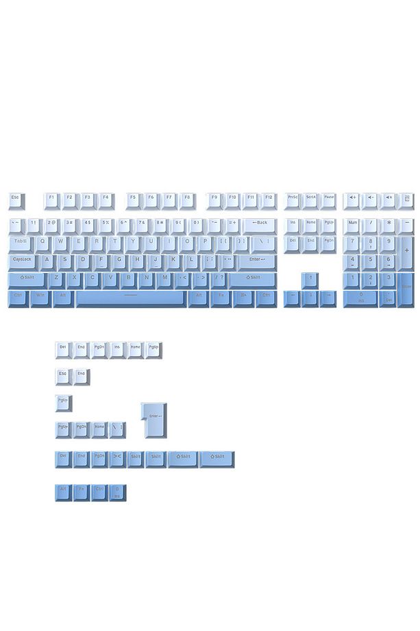 133 Keys PBT Keycaps Klavye Tuş Takımı - 1
