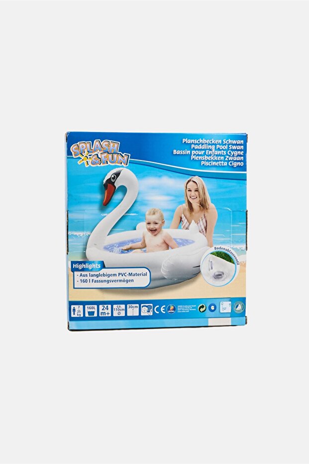 حوض سباحة قابل للنفخ على شكل بجعة 95 سم - 2