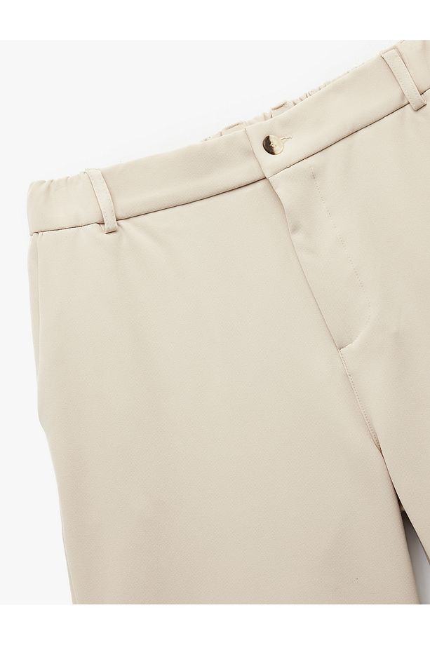Düğmeli Bermuda Oversize Chino Şort - 5