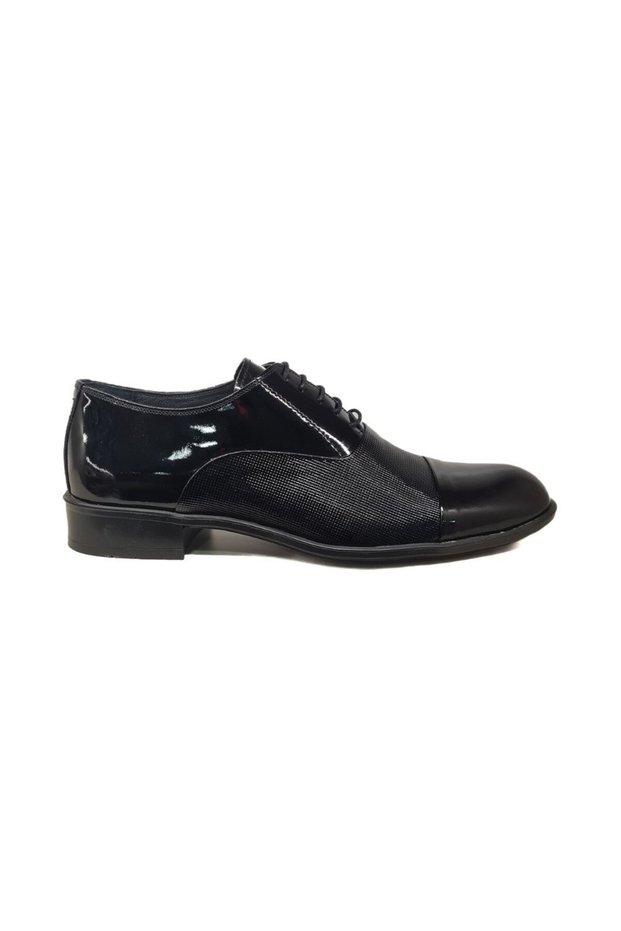 Bayclas Lace-Up Men's Genuine Leather Mid-Section Laser Printed Model Neolit Sole Shoes Bc-388-Neolit