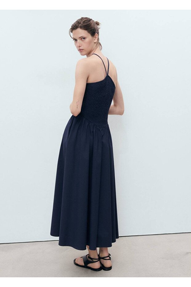 Halter yaka elbise - 4