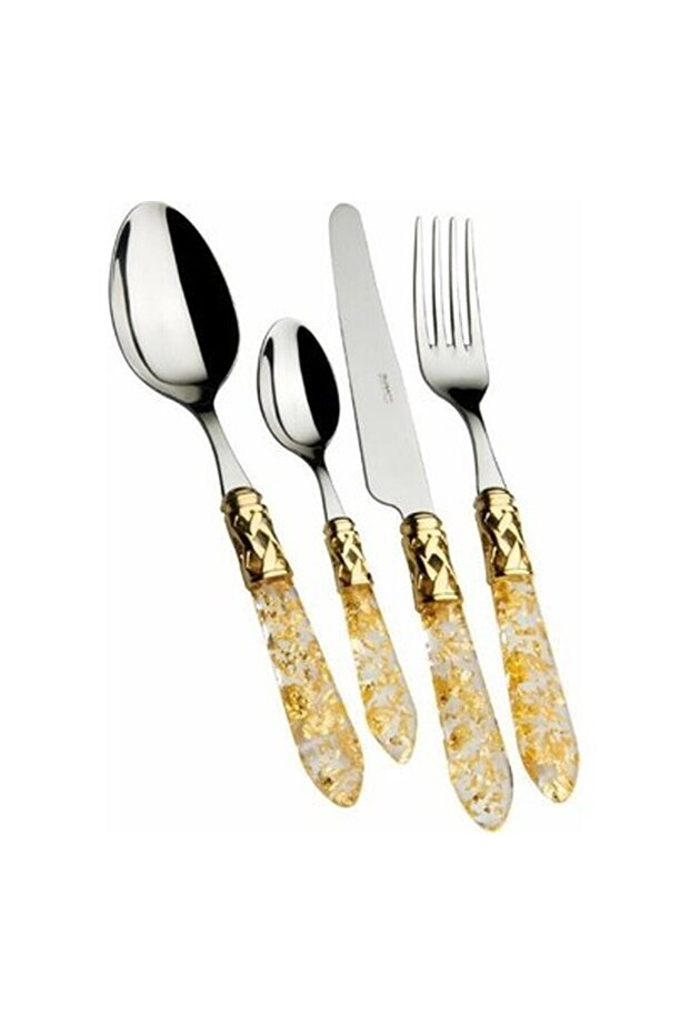 Aladdin Gold Pullu 75 Parça Çatal Kaşık Bıçak Seti - 1