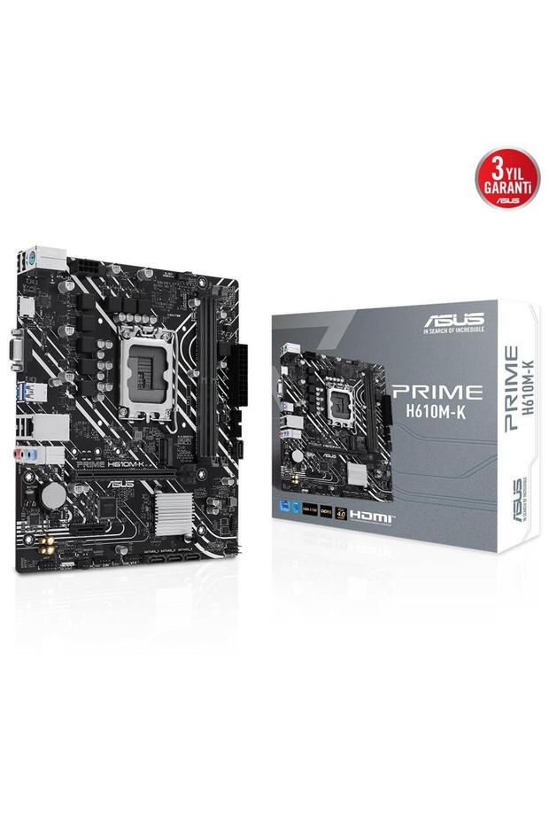 Asus prime h610m-k argb intel socket lga1700 ddr5 5600mhz matx gaming (player) motherboard