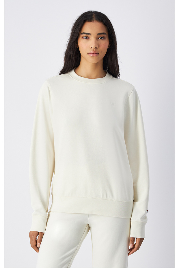 Icons Crewneck Sweatshirt Beige Women's Sweatshirt-117788-Ys141