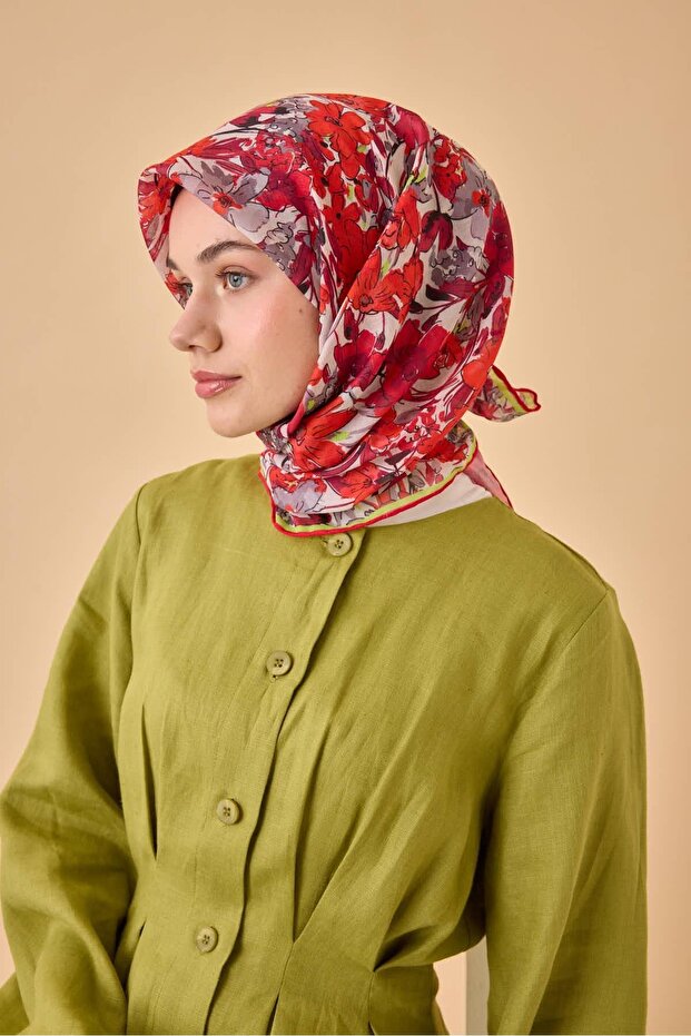 وشاح من القطن الناعم بنمط بودروم - 3