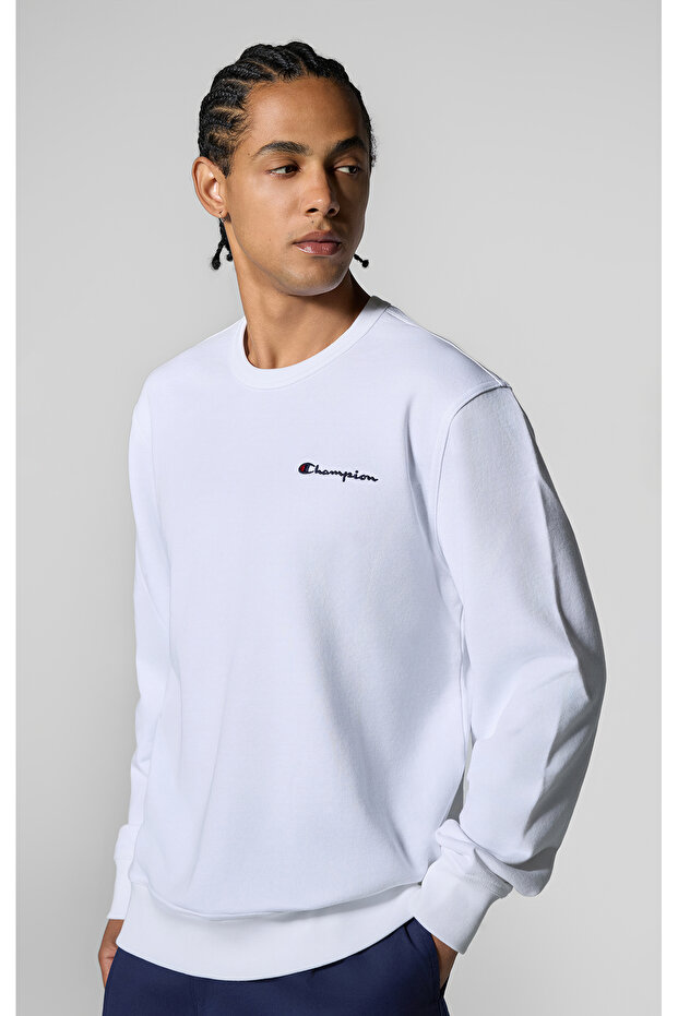 Icons Crewneck Sweatshirt White Men's Sweatshirt-220730-Ww001
