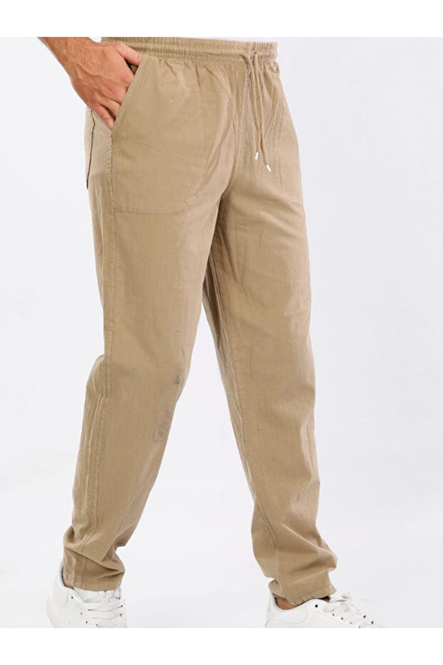 Men's Large Size Elastic High Waist Raw Cloth