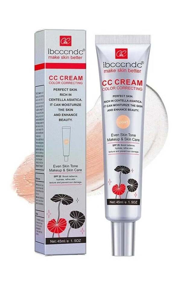 Colour Correcting CC Cream with Centella Asiatica Full Coverage Foundation with SPF 25 Dark