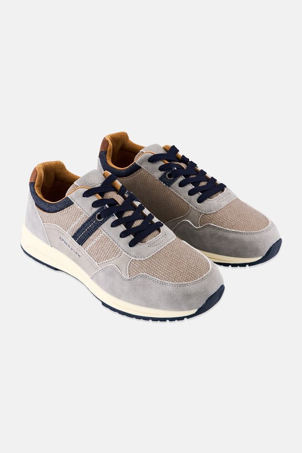 Men Lace Up Casual Shoes, Multicolor