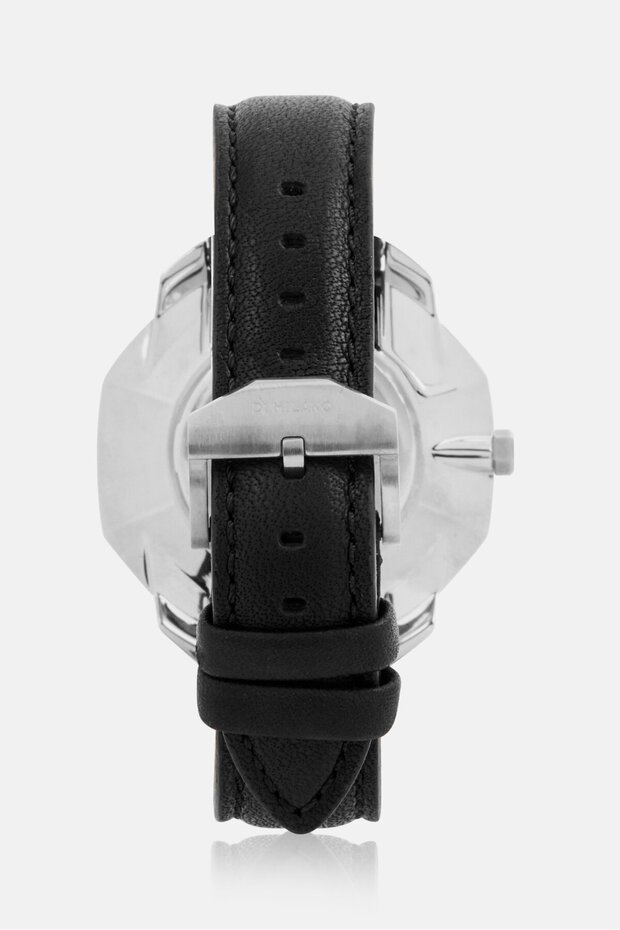 Women SSLL03 Super Slim Leather Analog Watch 36mm, Black - 3