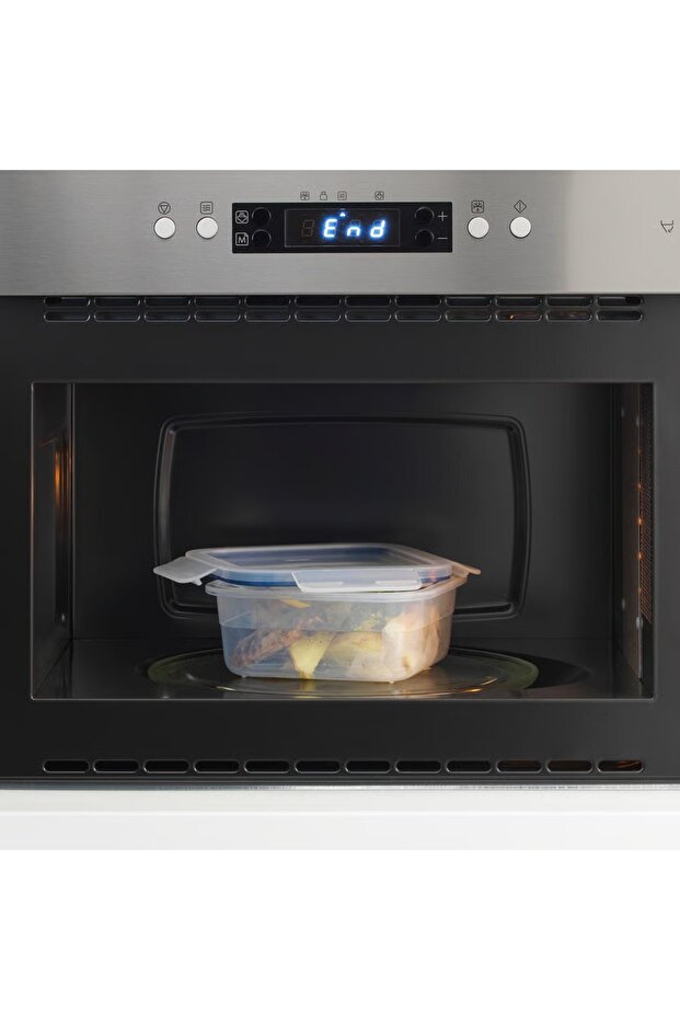 علبة طعام مربعة/بلاستيكية، 750 مل - 4