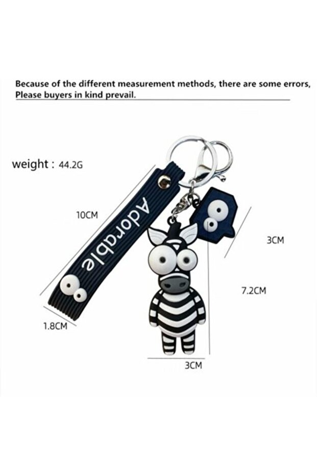 Breloc 3D Zebră - 3