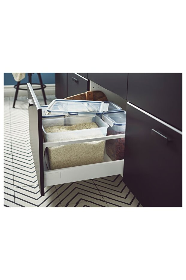 علبة طعام كبيرة مستطيلة/بلاستيك، 10.6 لتر - 5