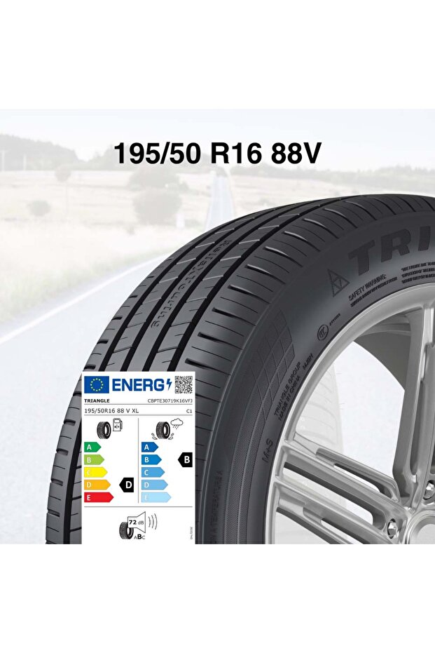 195/50 R16 88V Triangle Reliaxtouring TE307 Yazlık Lastik 2024 Üretim (1 ADET) - 1