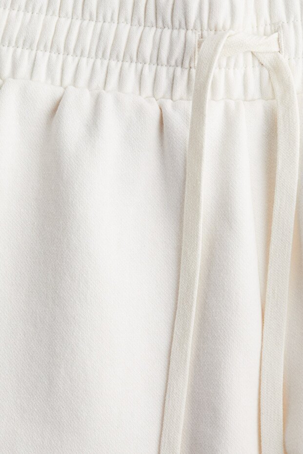 Büzgü Bağlı Sweatshirt Şort - 6