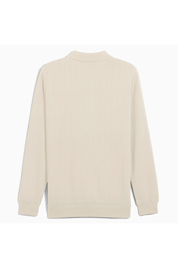 Class Erkek Krem Polo Sweatshirt (688217-87) - 2