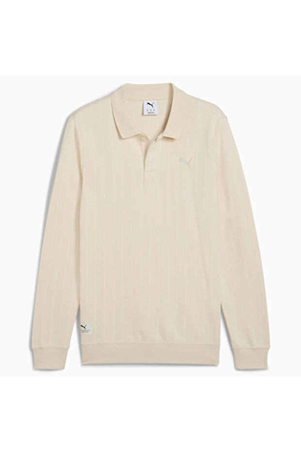 Class Erkek Krem Polo Sweatshirt (688217-87) - 1