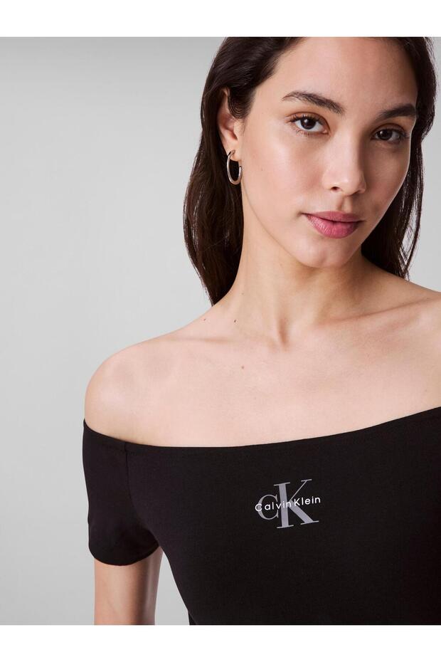 MONOGRAM OFF SHOULDER STRETCH CO - 4