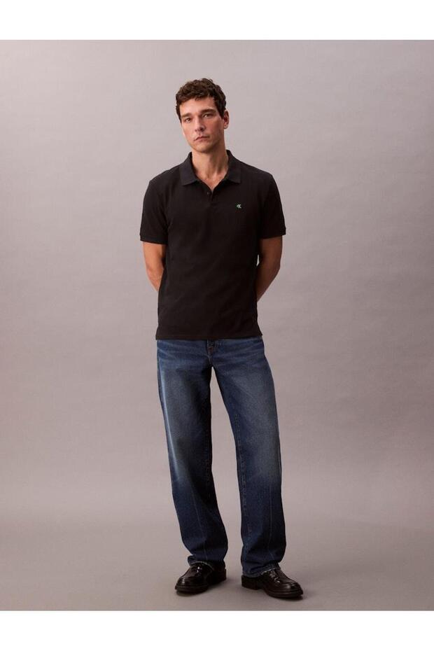 Pánská černá polo trička - 2