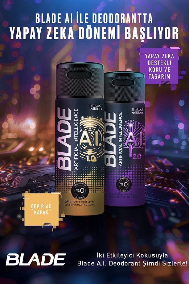 Artificial Intelligence 2.0 Erkek Deodorant 4x150 Ml Hızlı Kurur, Leke Bırakmaz - 6
