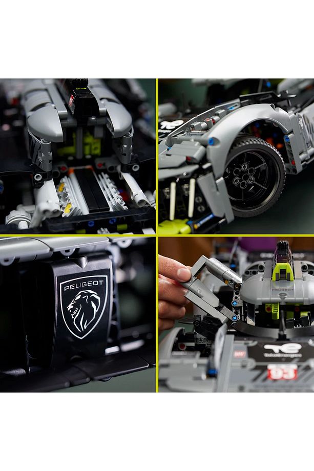 ® Technic PEUGEOT 9X8 24H Le Mans Hybrid Hypercar 42156 - 18+ Model Yapım Seti (1775 Pr) - 7