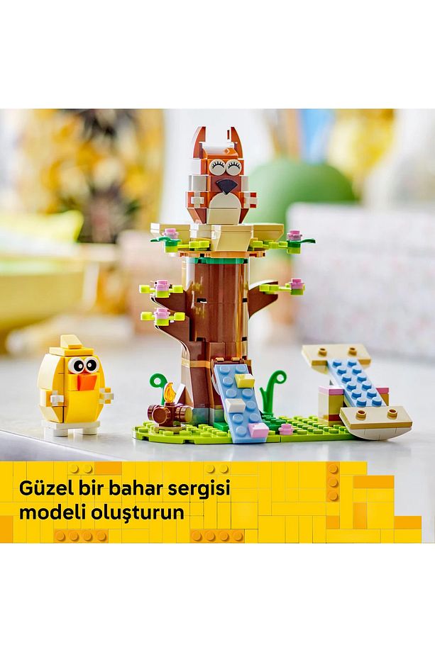 ® Iconic İlkbahar Hayvan Parkı 40709 - 8+ Kuş ve Sincap İçeren Oyuncak Yapım Seti (172 Parça) - 9