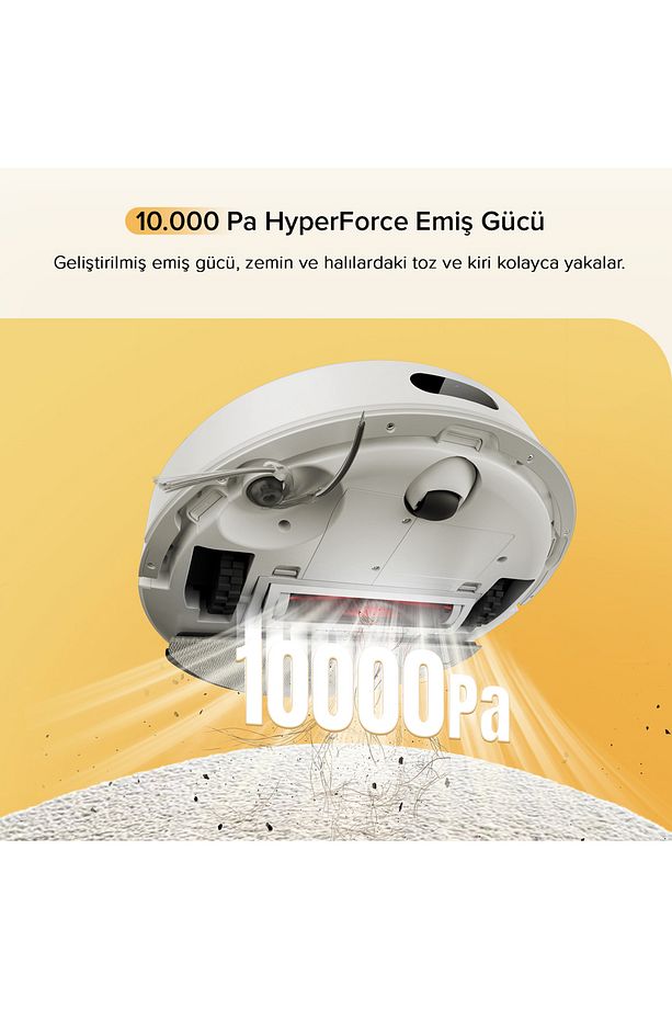 Q8 Akıllı Robot Süpürge Beyaz 10.000 Pa HyperForce Emiş Gücü - 3