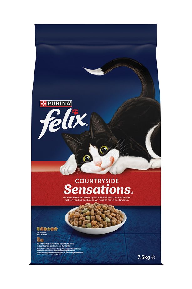 Felix Sığır ve Tavuk Etli Kedi Kuru Maması 7.5 kg - 2
