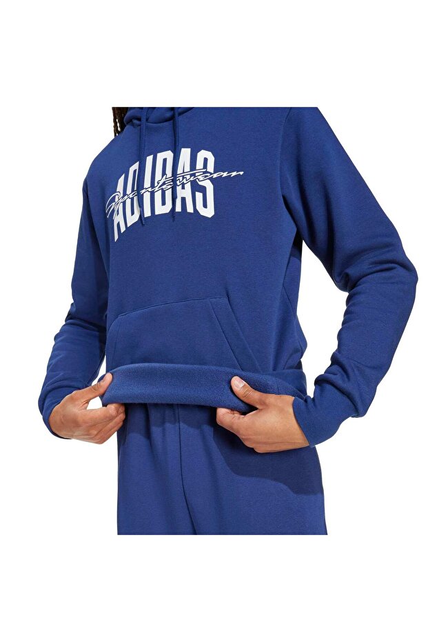 Collegiate Script Graphic Kapüşonlu Üst - 6