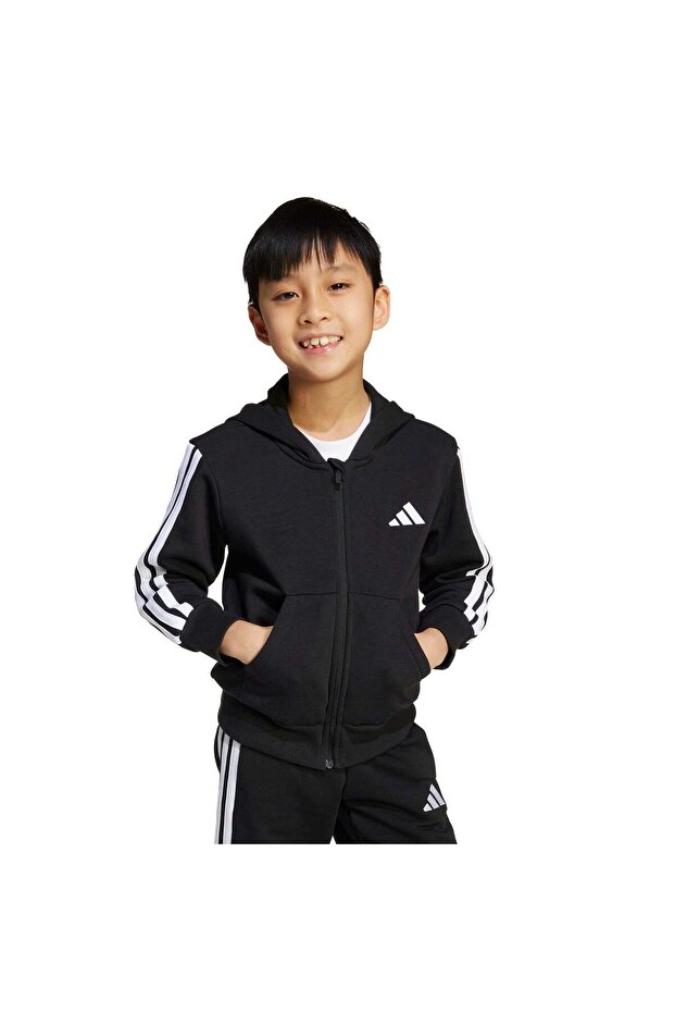 Essentials Full-Zip Çocuk Kapüşonlu Üst - 2