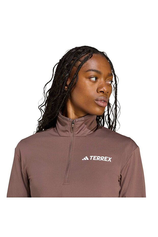 Terrex Multi CLIMAWARM Tech Fleece Yarım Boy Fermuarlı Üst - 6