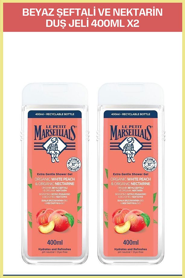 Şeftali Ve Nektarin Duş Jeli 400ml X 2 Adet - 1